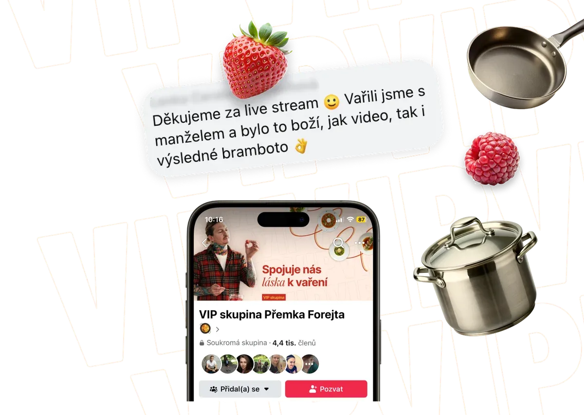 VIP skupina Přemka Forejta na Facebooku